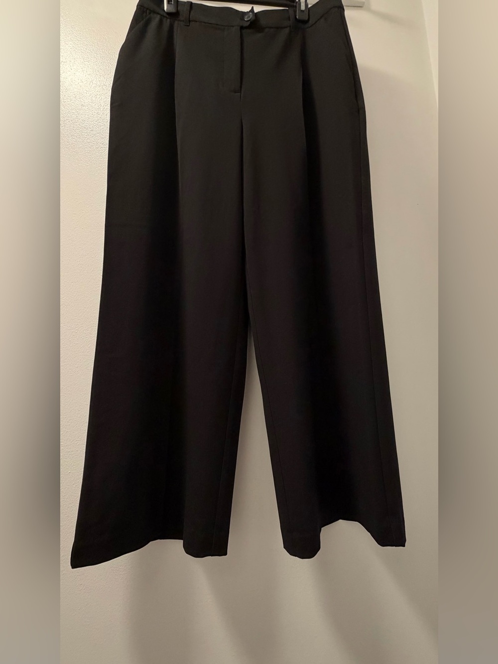 NWT Reitmans Signature Black Wide-Leg Pants 14 Petite